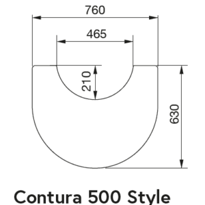 Golvskydd i glas - Contura