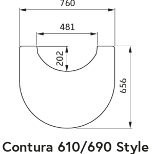 Golvskydd i glas - Contura