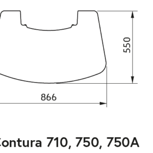 Golvskydd i glas - Contura