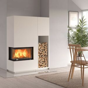 Nordpeis Monaco A matala kiertoilmatakka halkotilalla, takkahuone