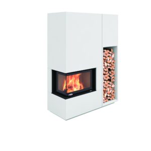 Nordpeis Monaco A matala kiertoilmatakka halkotilalla, takkahuone