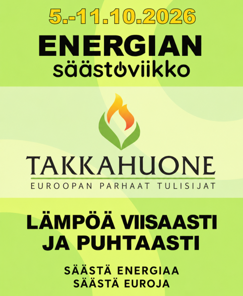 Takkahuone osallistuu Energiansäästöviikkoon 5.-11.10.2026