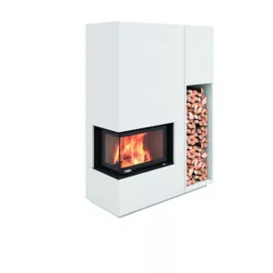 Nordpeis Monaco A matala kiertoilmatakka halkotilalla, takkahuone